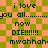 Pixelated text on a green and orange checkered background with repeated phrases including 'i love you all', 'now DIE!!!!!!', and 'mwahhh' in dark green font.