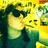 Pixelated image of a person with dark hair and sunglasses against a yellow-green background, next to text reading HELLA THIRSTY!