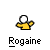 Pixelated yellow-shirted figure with white head and black hair, performing sequential arm movements and facial expressions across four of a
