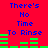 Red background with blue text reading 'There's No Time To Rinse' and green horizontal bars changing position