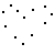 A 4-frame animated contact sheet showing a pixel-art animation of connecting dots to form a heart with text that reads "Connect the dots im in LOVE with you".