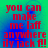 Red text on a blue-green gradient background reads "you can make me laff anywhere ily jack f!!" in four identical