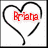 Two side-by-side heart-shaped icons with red text inside; left reads 'Briana', right reads 'Jeremy' on white backgrounds.