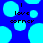 Blue background with light blue circles and black text reading 'i love connor' in pixelated font.