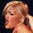 A pixelated animated sequence showing a person with light brown hair in three distinct poses against dark backgrounds.