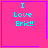 Four identical pink square with cyan text "I Love Eric!!" and purple borders, each has a unique small symbol in the corner
