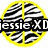 Yellow circular icon with black-and-white zebra stripes, featuring a peace symbol design and partial text overlay.