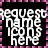 A static digital image with white pixelated text on a black background, bordered by pink and purple pixels.