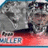 Blue background with yellow pixelated text and a small grayscale image of a hockey goalie in action.