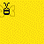 A 4-frame animated contact sheet showing a pixelated bee icon with yellow background and black text "Buzz" on the bottom left, each frame displaying slight variations in the bee's position.