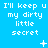 Pixelated text repeats across a blue background with small animated symbols appearing and changing in different positions.
