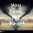 Pixelated text overlays a heart-shaped background with two mirrored figures, expressing emotional distress and anger.