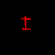 Red pixelated text on black background arranged in four sections: 'I' top-left, 'LOVE' top-right, 'TO' middle-left, 'FUCK' bottom-right.