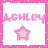 Pixelated pink star icon with 'ASHLEY' text above, bordered by a pink frame on white background.