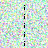 Pixelated text displays 'i' and 'love' repeated vertically on a multicolored pixelated background with a gray rectangle overlay.