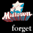 Animated contact sheet showing three frames of a pixelated buddy icon with patriotic colors and text, featuring a star atop the word "Midtown" and changing background text.