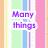 Pixelated text on a striped background with pastel colors and scattered dots.