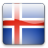 Static square icon displaying the Icelandic flag with blue, white, and red colors arranged in a cross pattern on a rounded square frame.