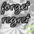 Pixelated black text on gray background with green heart outline; two lines of stylized script-like characters and a small glowing heart symbol.