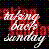 Pixelated static icon featuring stylized red and white text on a black background with scattered colored dots.