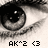 Black-and-white close-up of a human eye with visible eyelashes and eyebrow, overlaid with pixelated text in three sections.