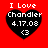 Red background with four identical black heart-shaped icons containing white text and symbols.