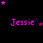 four and four displays the name "Jessie" in pink text with varying star arrangements above each instance on a black background