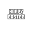Animated contact sheet of Easter-themed buddy icons showing text and color variations with small decorative elements like hearts, arrows, and dots.