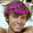 A pixelated image of a person with brown hair and light skin, featuring pink text overlays reading 'Ryan Sheckler' on the left side.
