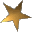 Five golden star icons arranged in two on a gray background, with varying brightness and positioning across frames