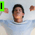A person in a light blue shirt lies on a white surface with arms raised, showing three distinct text overlays across observations.