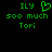 Green pixelated text and a heart symbol on a black background, with one version showing a heart and another showing a space where the heart was.