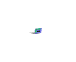 Animated sequence of a blue sign with green text 'NEXT PAGE' and a black arrow, rotating from small to large against a white background.