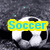 Pixelated soccer ball with text overlays in yellow, purple, and blue on a gray background.