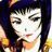Pixelated static image of a character with dark hair and light skin, wearing a yellow top against a dark background.
