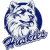 A 50x50 pixel buddy icon split into two frames showing a blue-and-white cartoon wolf mascot on the left and green text "Original Icons .com" on a dark green background on the right.