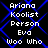Static pixel art displays four identical text blocks on a black background with blue diamond lines, each block containing white text listing names