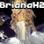 A pixelated image of a woman with long blonde hair in three distinct showing different text overlays and backgrounds