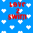 Blue background with white pixelated hearts and red text reading 'LOVE 2 SWIM' in four identical sections arranged in a pattern