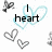 Animated icon with blue heart outlines, gray hearts, and black text reading 'I heart', then changing to 'Kelly Wilson!', then 'He's so CUTE!!!!' over a white background.