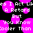 Pixelated text on black background with pink circular shapes, displaying repeated phrases in white block letters.