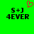 Green background with black text 'S+J 4EVER' on both sides and a red pixelated heart above the left side.
