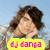 A split-screen image shows two people with text overlays: 'dj danya' on yellow, 'mr. president' on blue, and a green speech bubble reading 'I LOVE THESE GUYS !!!! e:' over colorful patterns.