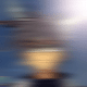 Animated sequence shows a character's face transitioning from blurred motion to clear view with changing background elements.