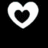 A split heart icon with a broken white outline on black background, paired with pink text reading "Love Comes And Goes =('" in blue boxes.