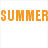 Pixelated text "SUMMER" repeated in multiple colors across a with partial visibility