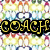 Pixelated image showing four distinct brand logos: Coach, UGG, Chanel, and Supreme, each with unique typography and color schemes.