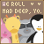 Animated pixel art of a yellow giraffe, black-and-white penguin, and gray cat with pink accents against brown background text "HE ROLL MAD DEEP, YO.".