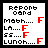 Static pixel art of a report card with black text on white background and red 'F' grades next to each subject.