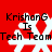 Red background with white snowflake symbols and black text reading "KrishanG Is Tech Team" in four repeated arrangements.